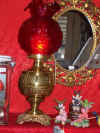 ca. 1800s Antique Embossed Brass lamp $174.99 plus shade of your choice, shade holder and chimney.