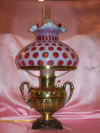 ca. 1800s Very Ornate Sugar Bowl Bradley & Hubbard Lamp.  $235.99 plus shade of your choice, shade holder and chimney.  P000x28